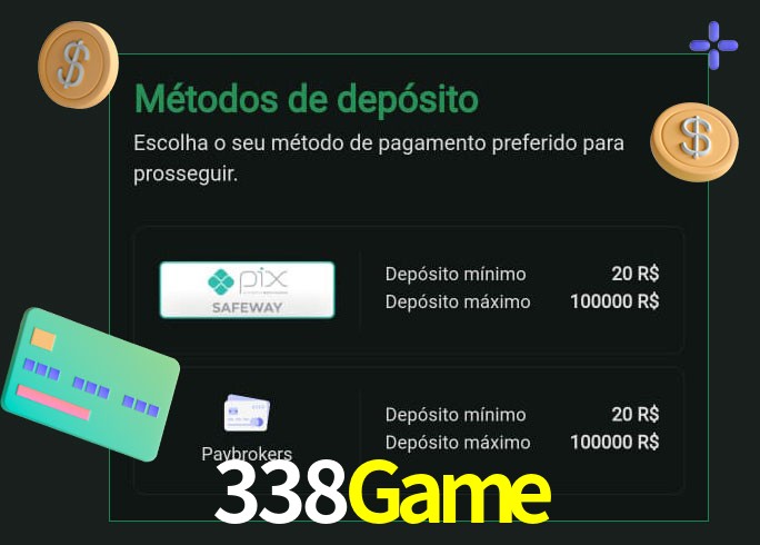 O cassino 338Game oferece uma grande variedade de métodos de pagamento